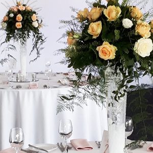 Table Arrangements Flute Vase